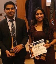 Dr. Chaitali Parikh with Certificate